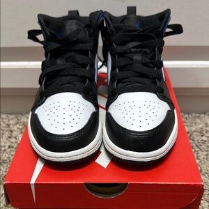 Nike Air Jordan 1 Retro Mid size 13c Racer Blue Black White 640734-140